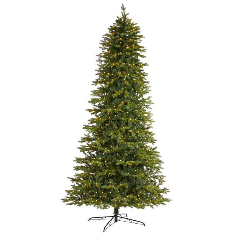 10 Belgium Fir Natural Look Artificial Christmas Tree with 1050 Clear LED Lights