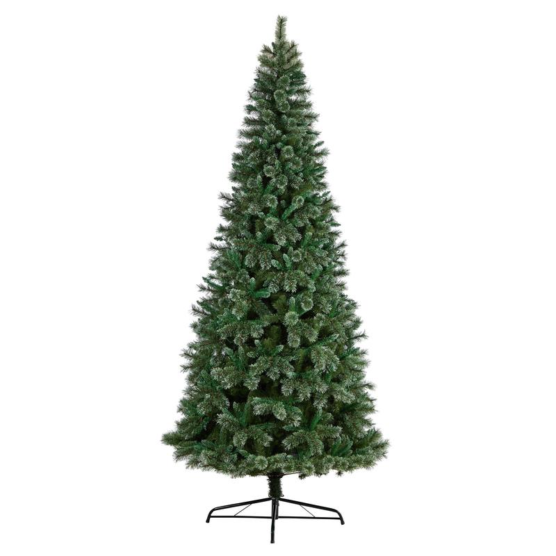 10 Wisconsin Slim Snow Tip Pine Artificial Christmas Tree with 1652 Bendable Branches