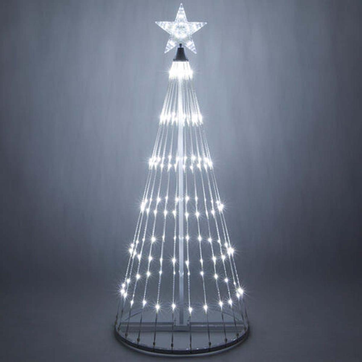 4-ft. Cool White LED Animated Outdoor Lightshow Christmas Tree
