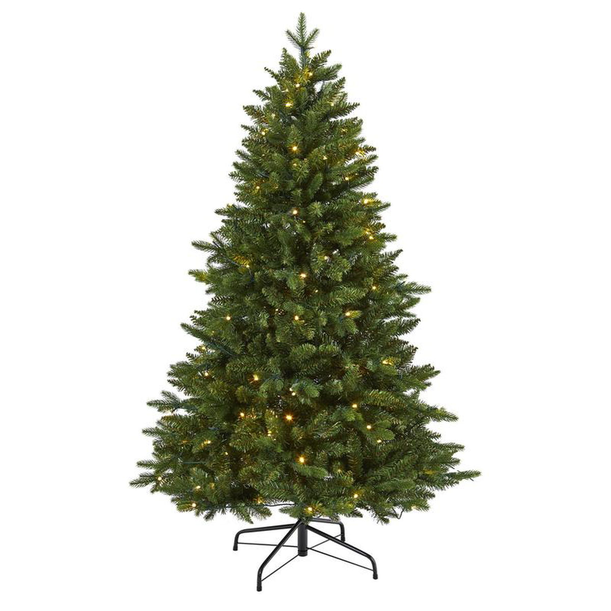 5 New Hampshire Fir Artificial Christmas Tree with 150 LED Lights