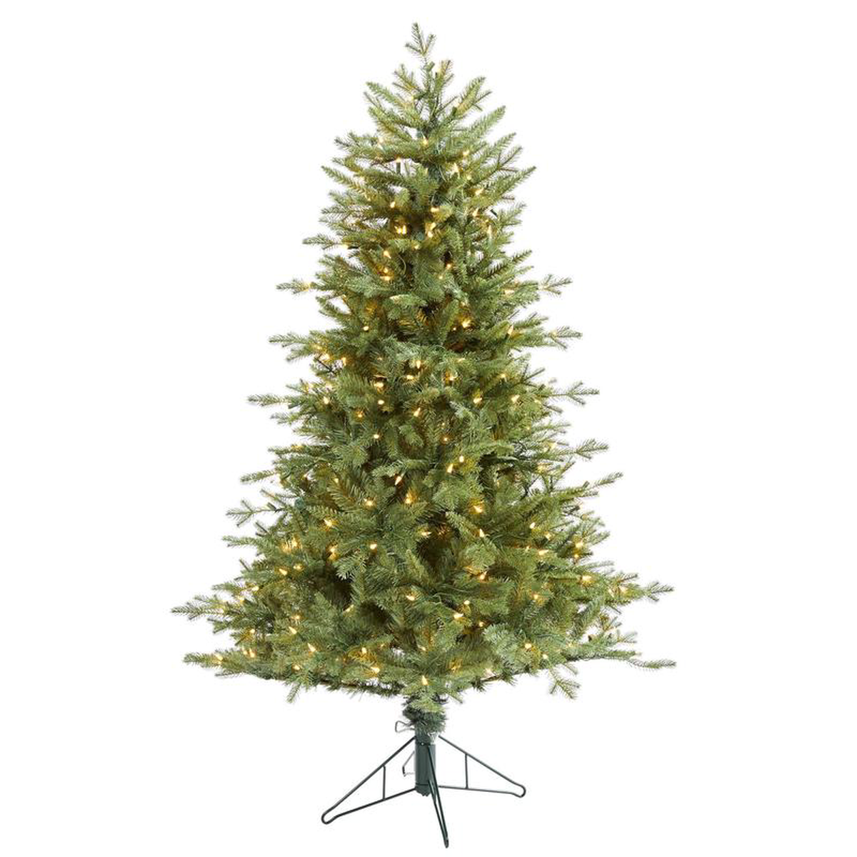 58217 New Hampshire Spruce Artificial Christmas Tree with 300 Warm White Lights and 618 Bendable Branches