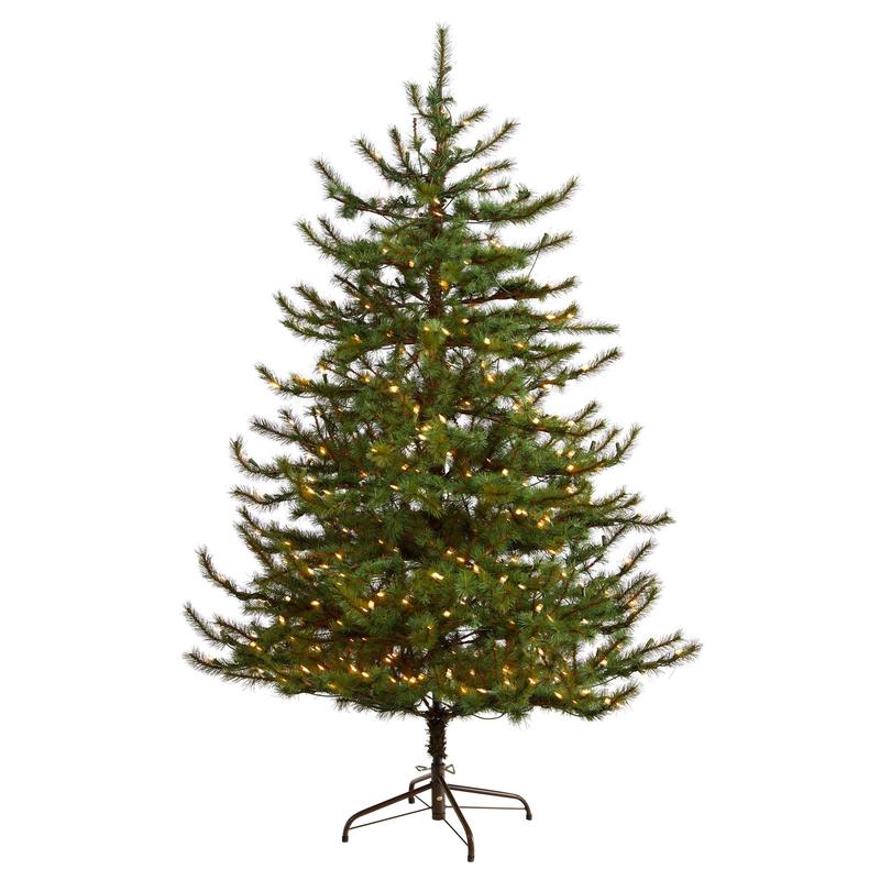 6 Vancouver Mountain Pine Artificial Christmas Tree with 350 Clear Lights and 1332 Bendable Branches