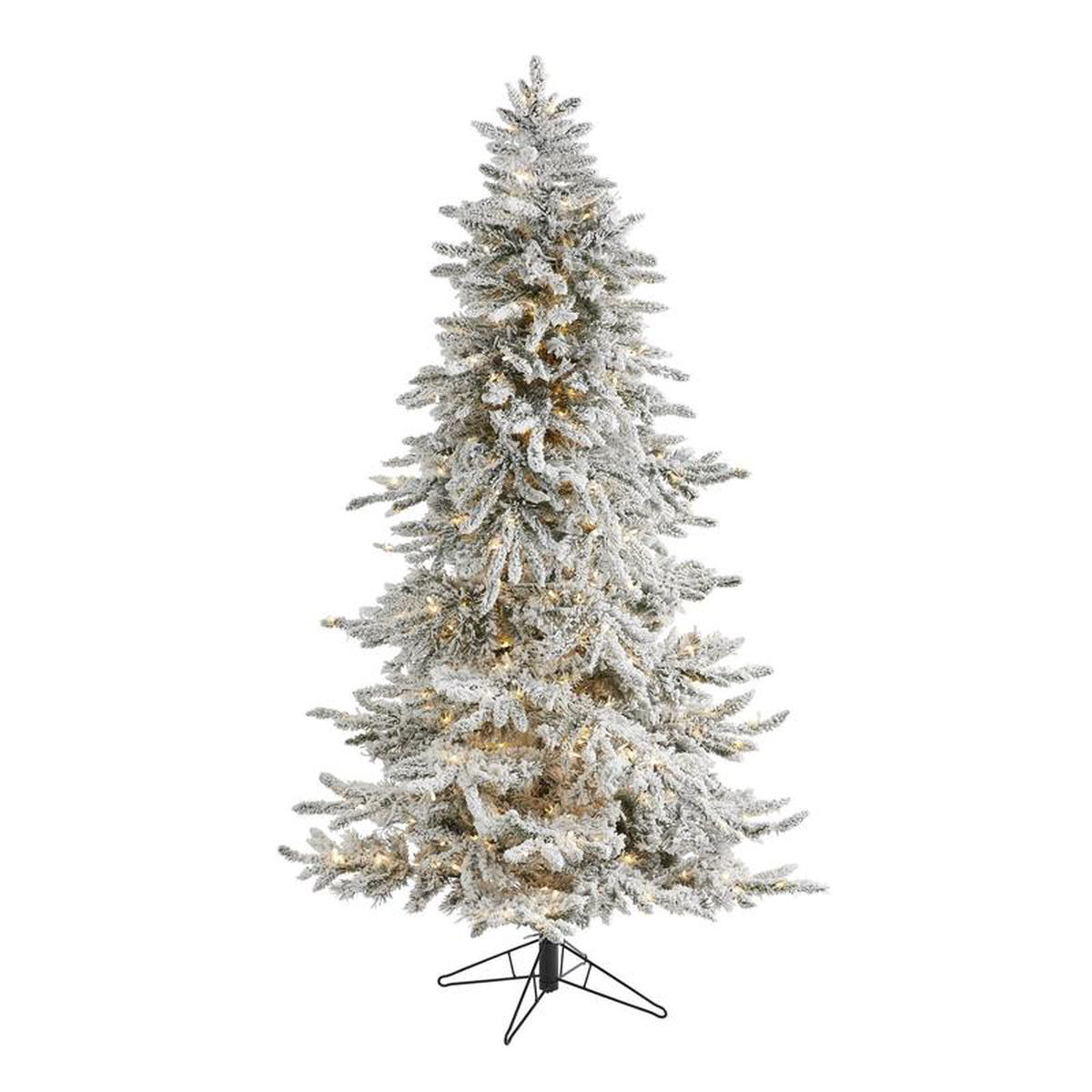 658217 Flocked Grand Northern Rocky Fir Artificial Christmas Tree