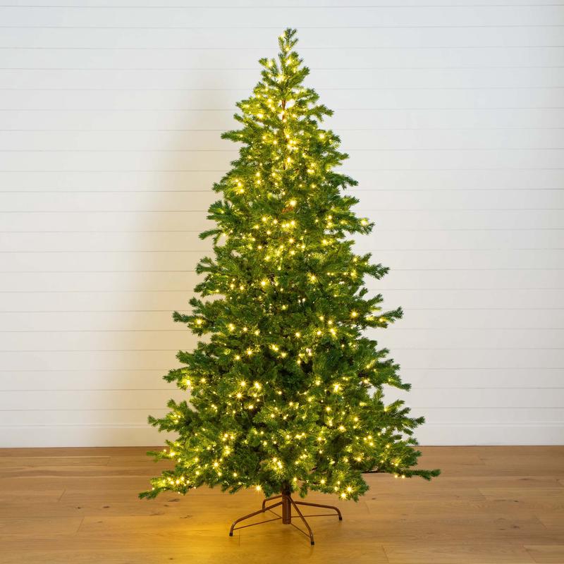7.5 Pre-Lit Artificial California Spruce Christmas Tree with 1000 Color Changing LED Lights