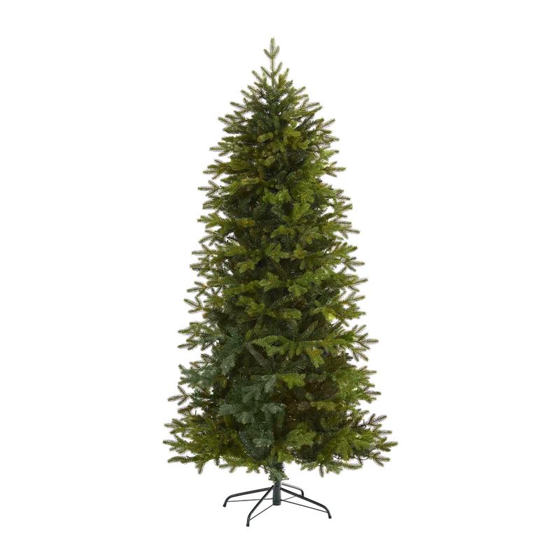 7 Belgium Fir Natural Look Artificial Christmas Tree with 1894 Bendable Branches
