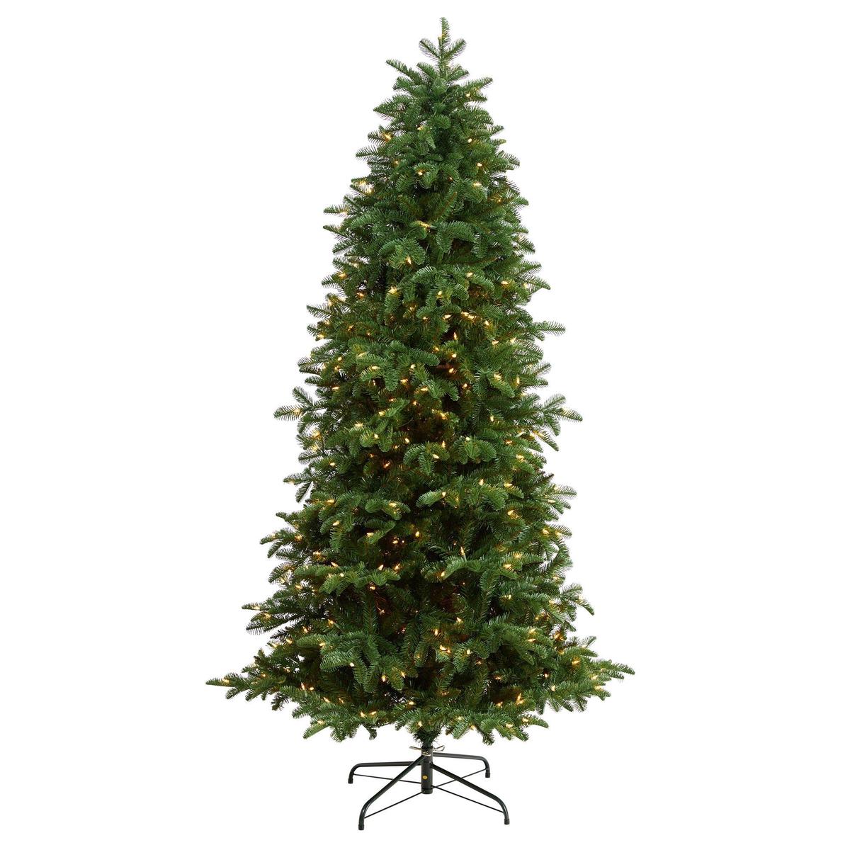 7 South Carolina Fir Artificial Christmas Tree with 550 Clear LED Lights and 2078 Bendable Branches