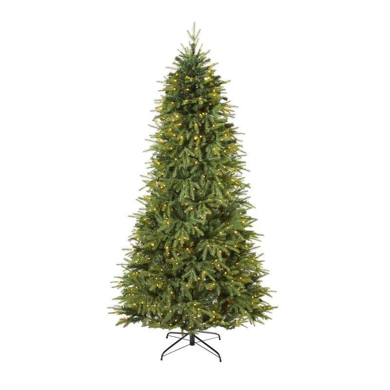 7 Vancouver Fir Natural Look Artificial Christmas Tree with 500 Clear LED Lights and 2542 Bendable Branches