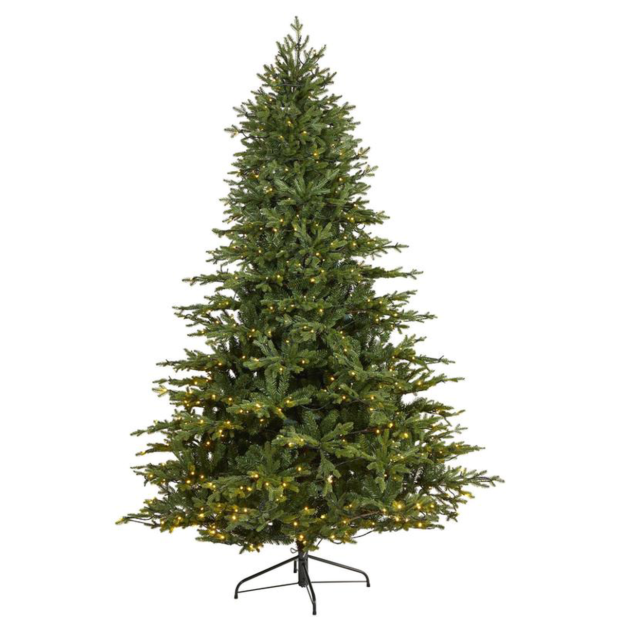 75 Wyoming Spruce Artificial Christmas Tree with 650 Clear LED Lights and 1701 Bendable Branches