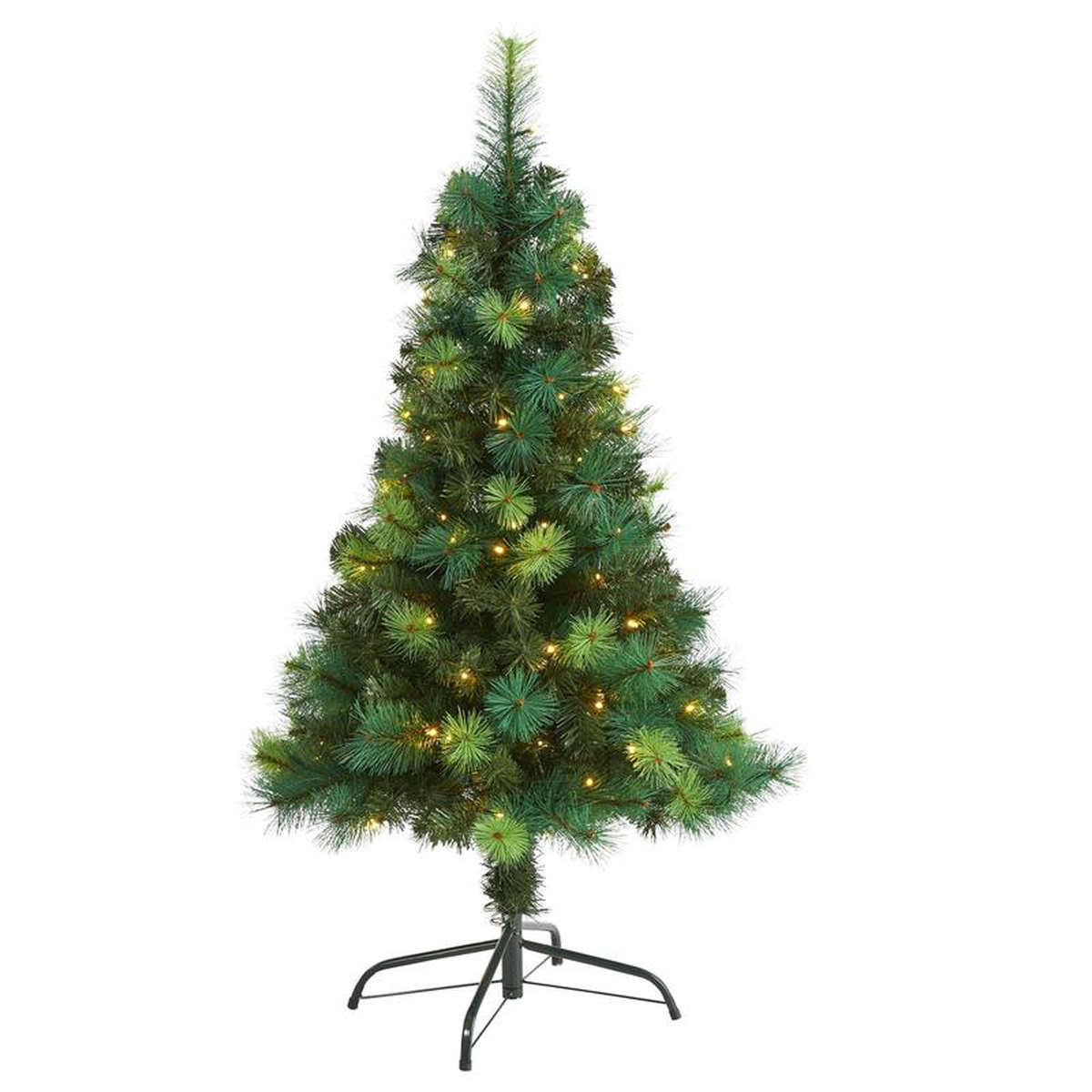 48217 Assorted Green Scotch Pine Artificial Christmas Tree with 70 LED Lights