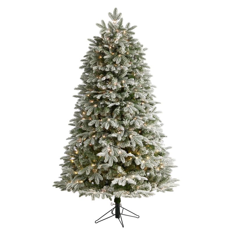 6 Flocked Colorado Mountain Fir Artificial Christmas Tree
