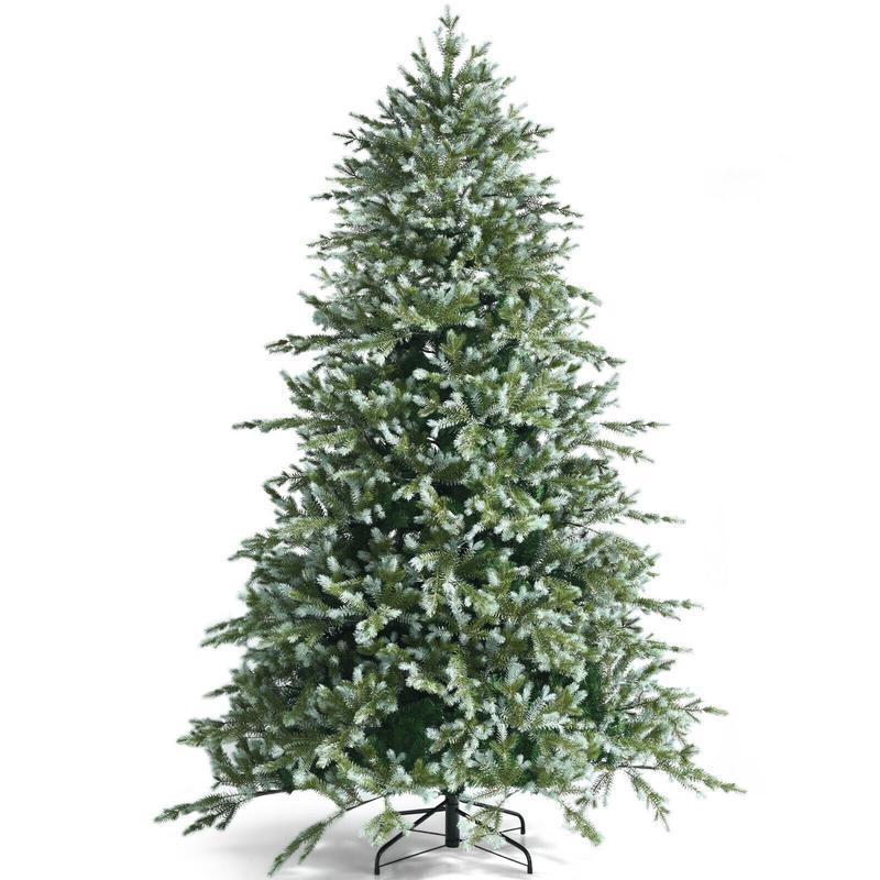 8 Feet Hinged Artificial Christmas Spruce Tree, Green