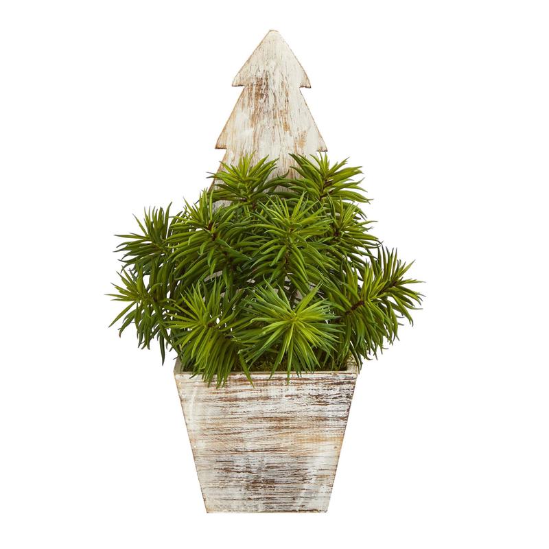 15 Succulent Artificial Plant in Christmas Tree Planter