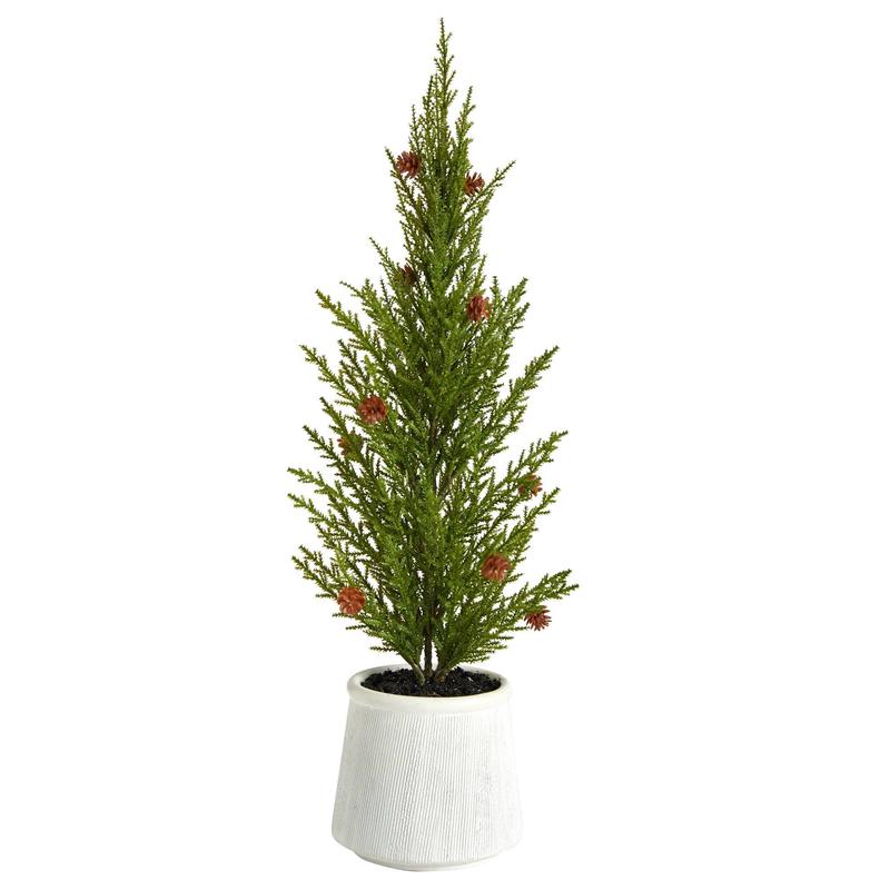 20'' Cedar Pine Natural Look Artificial Christmas Tree