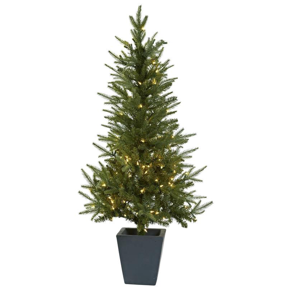 458242 Christmas Tree wClear Lights 038 Decorative Planter