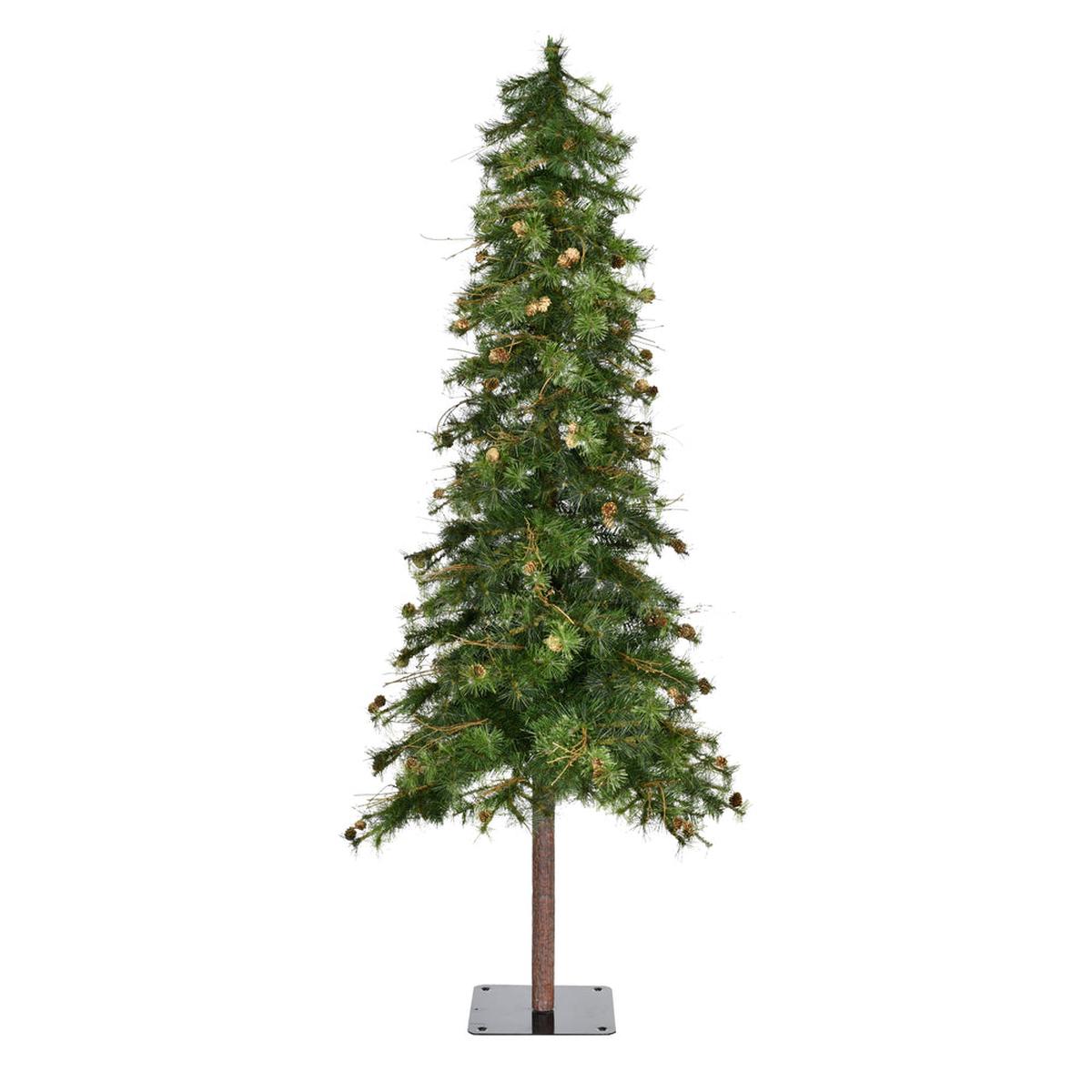 Vickerman 7ft. Mixed Country Alpine Artificial Christmas Tree Unlit