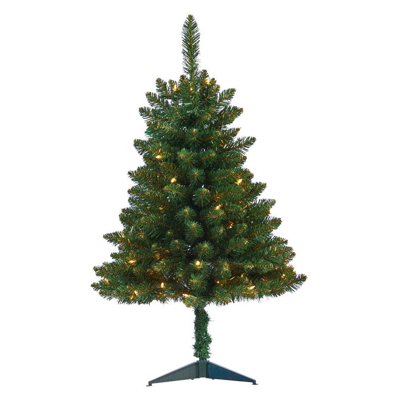 3 Northern Rocky Spruce Artificial Christmas Tree with 50 Clear Lights and 154 Bendable Branches