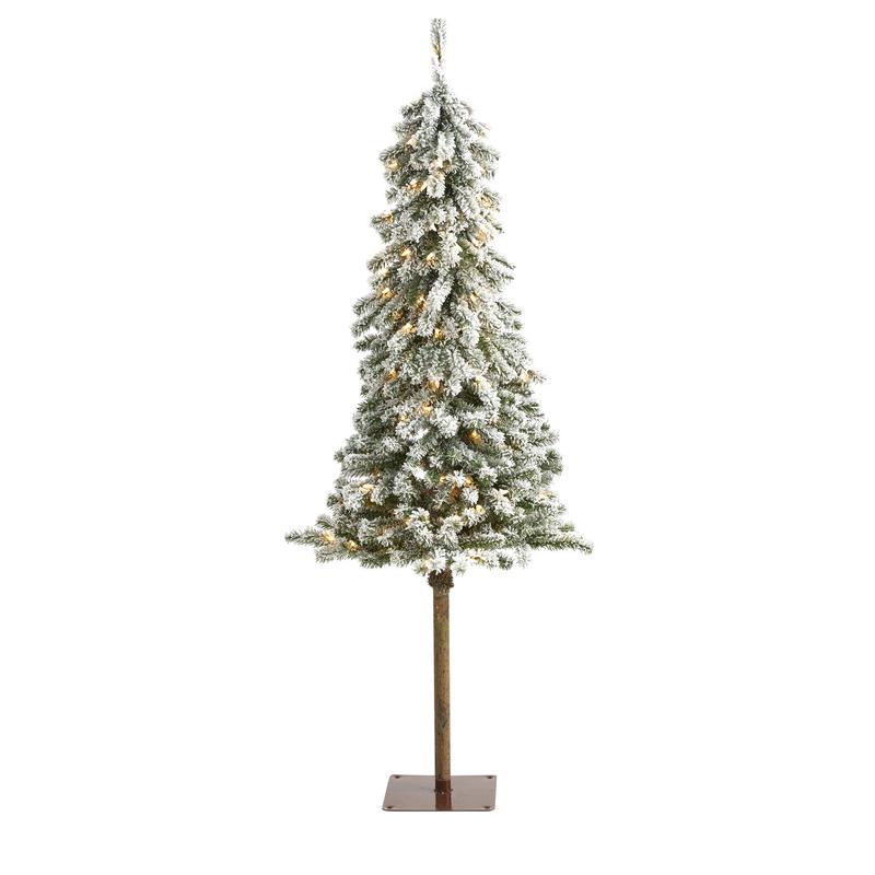 5 Flocked Alpine Artificial Christmas Tree