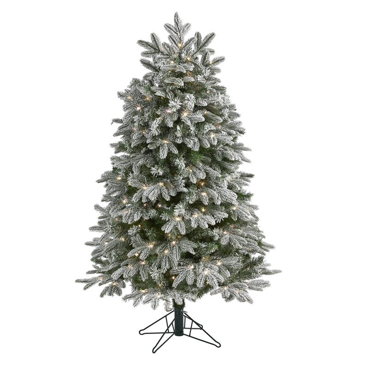 58217 Flocked Colorado Mountain Fir Artificial Christmas Tree