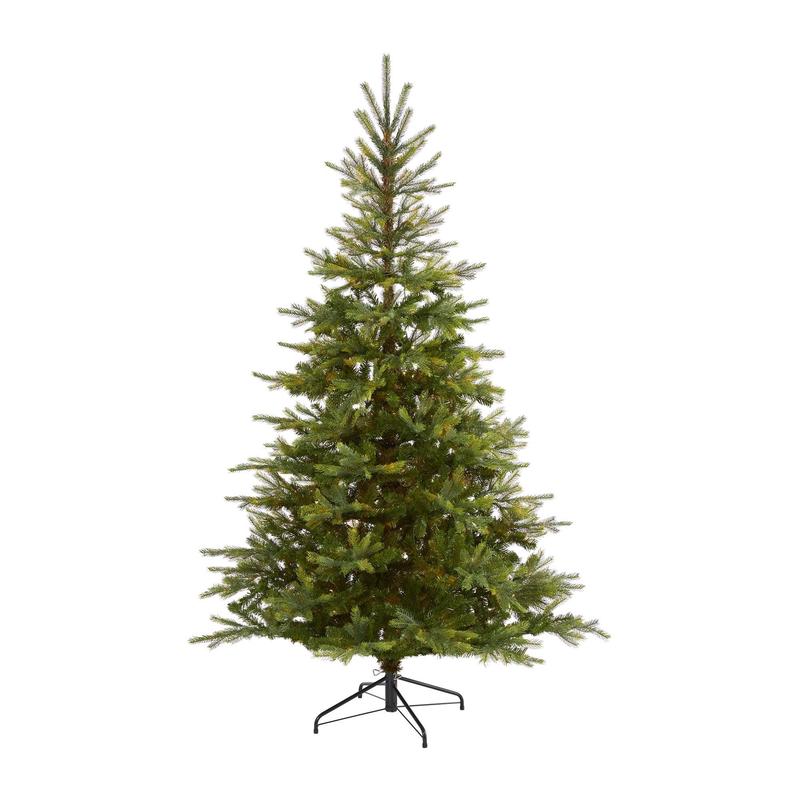 7 North Carolina Spruce Artificial Christmas Tree with 931 Bendable Branches