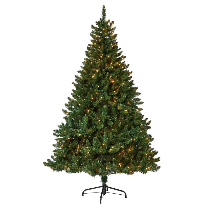 7 Northern Rocky Spruce Artificial Christmas Tree with 400 Clear Lights and 1330 Bendable Branches