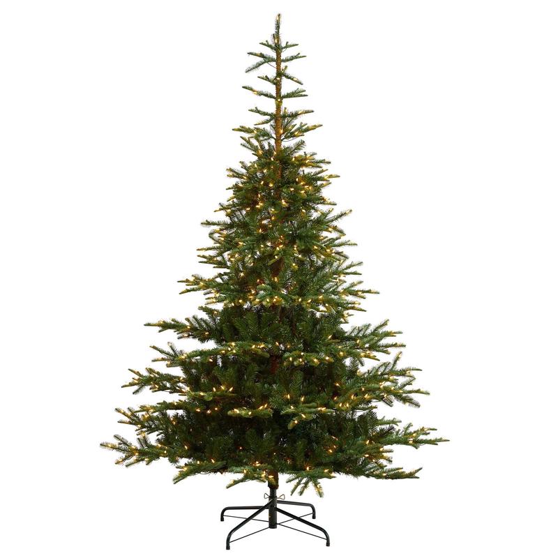 8 Layered Washington Spruce Christmas Tree with 650 Clear Lights and 1561 Bendable Branches