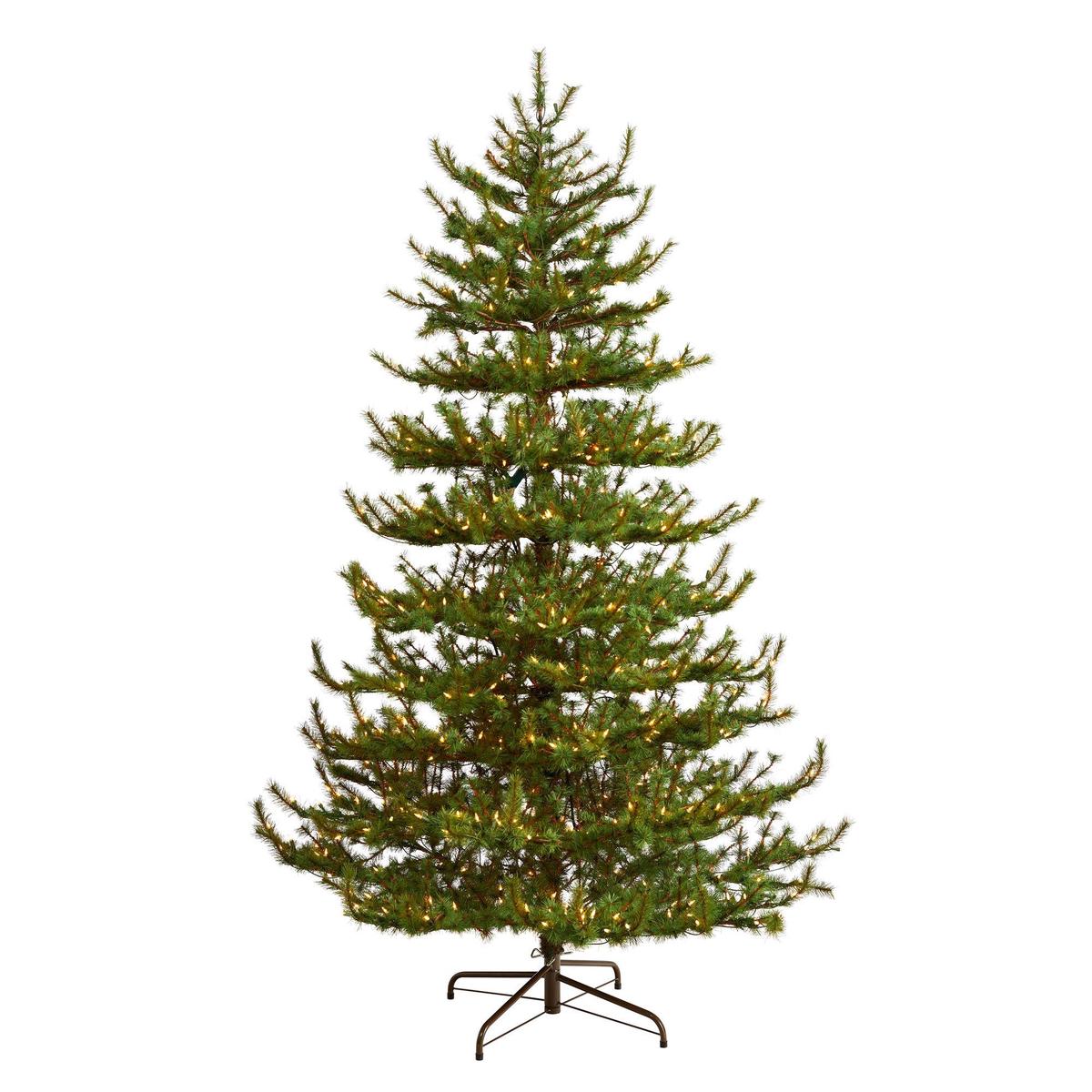 8 Vancouver Mountain Pine Artificial Christmas Tree with 650 Clear Lights and 2199 Bendable Branches