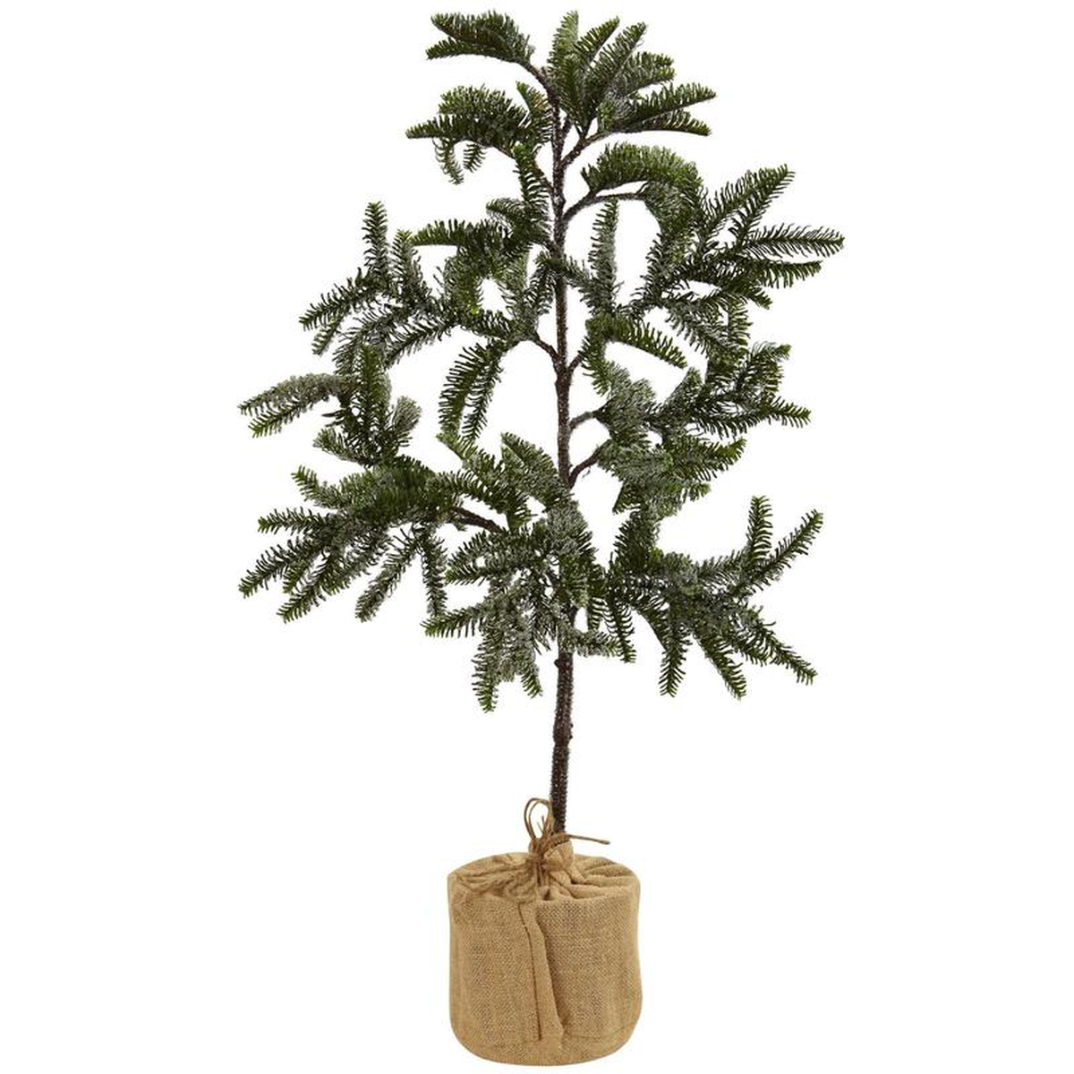3 Iced Pine Christmas Tree wBurlap Base