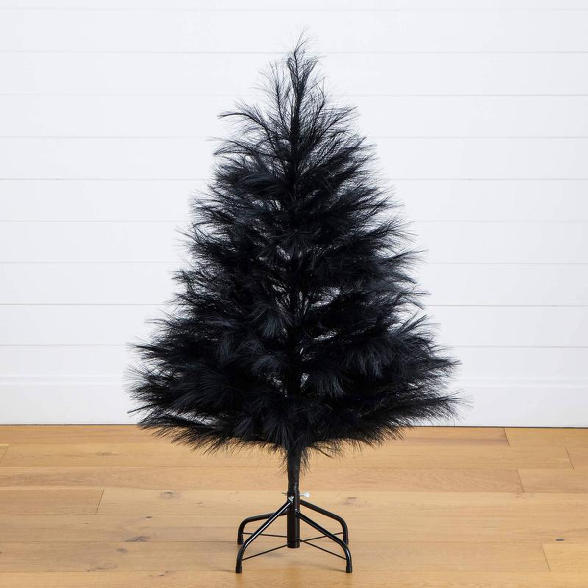 48217 Artificial Halloween Black Pampas Grass Christmas Tree