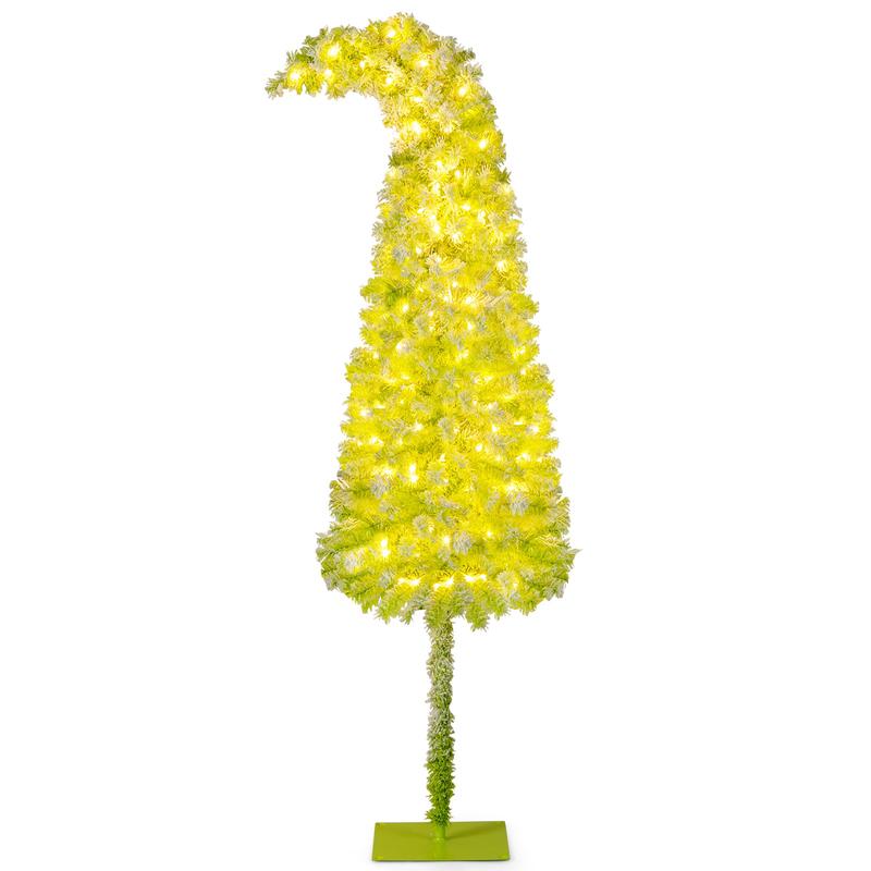 7 FT Christmas Tree, Bendable Top, 366 Branch, Green - Green