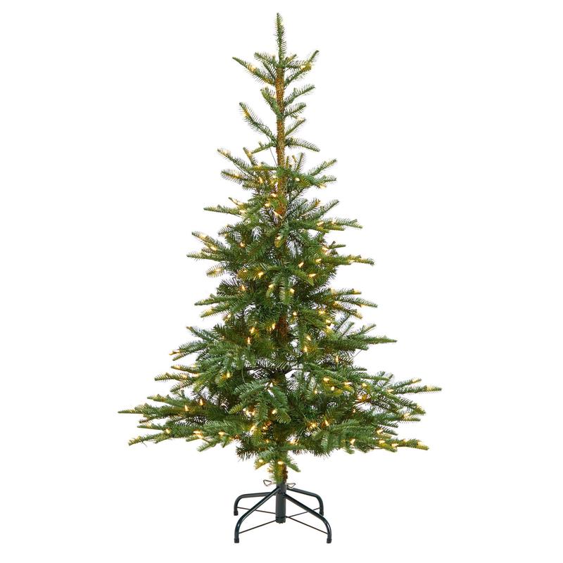 5 Layered Washington Spruce Christmas Tree with 200 Clear Lights and 385 Bendable Branches