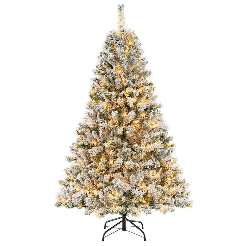 6 Ft Artificial Christmas Tree, Quick Shape, White