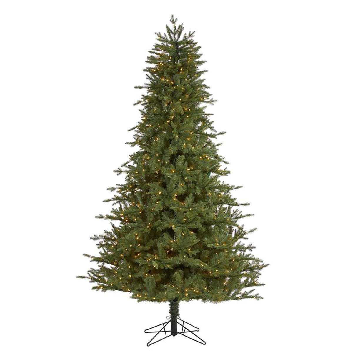 758217 New Hampshire Spruce Artificial Christmas Tree with 650 Warm White Lights and 1462 Bendable Branches