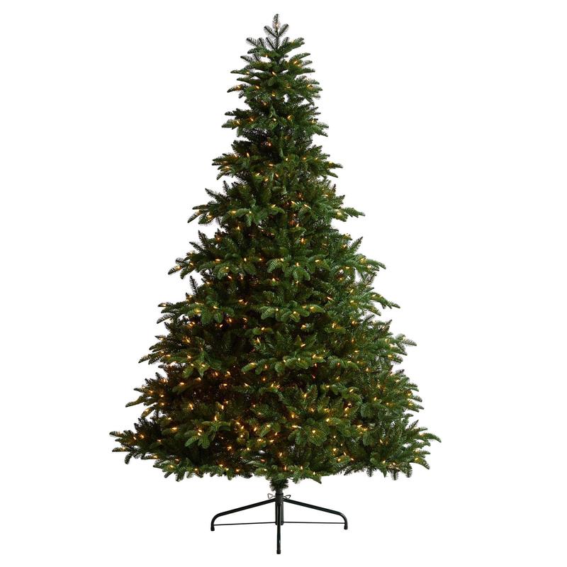 8 South Carolina Spruce Christmas Tree with 700 White Warm Lights and 3412 Bendable Branches