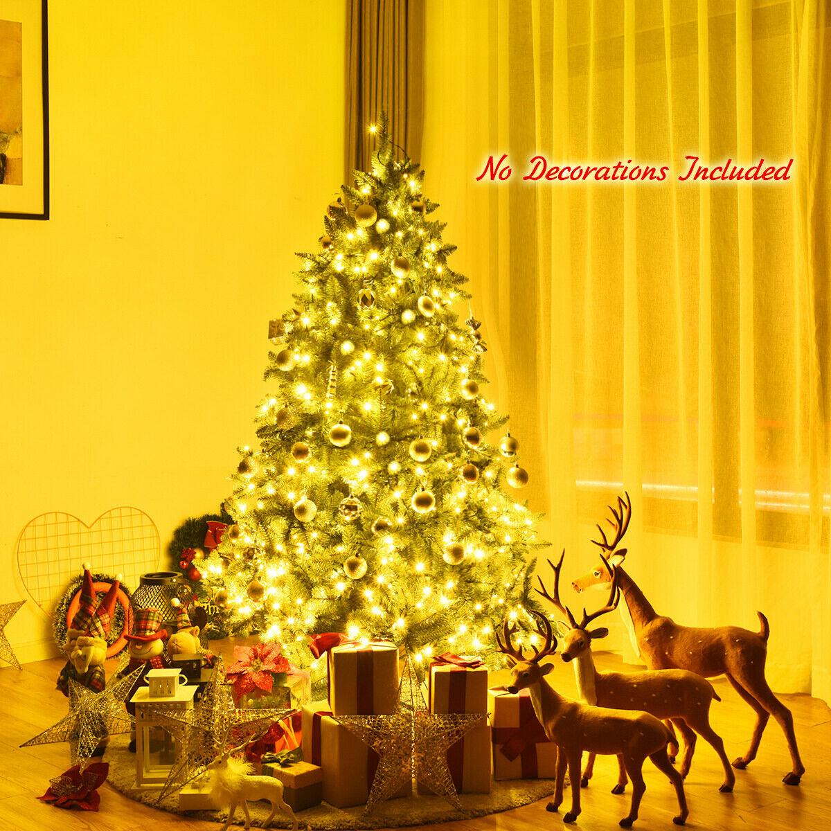LED  - 5  Premium Hinged Artificial Fir Christmas Tree with LED Lights-5 ft