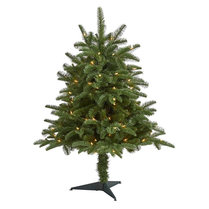 3 South Carolina Spruce Artificial Christmas Tree with 100 White Warm Light and 458 Bendable Branches
