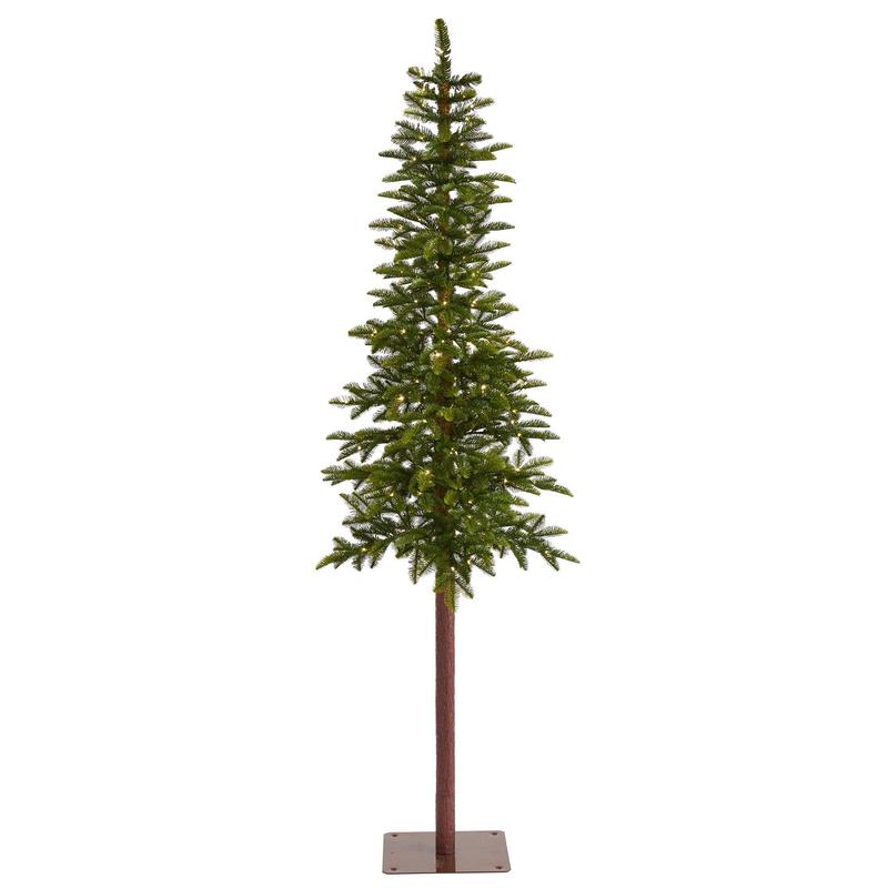 7 Alaskan Alpine Artificial Christmas Tree with 150 Clear Microdot (Multifunction) LED Lights and 165 Bendable Branches