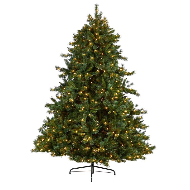 8 Wyoming Mixed Pine Artificial Christmas Tree with 650 Clear Lights and 2302 Bendable Branches