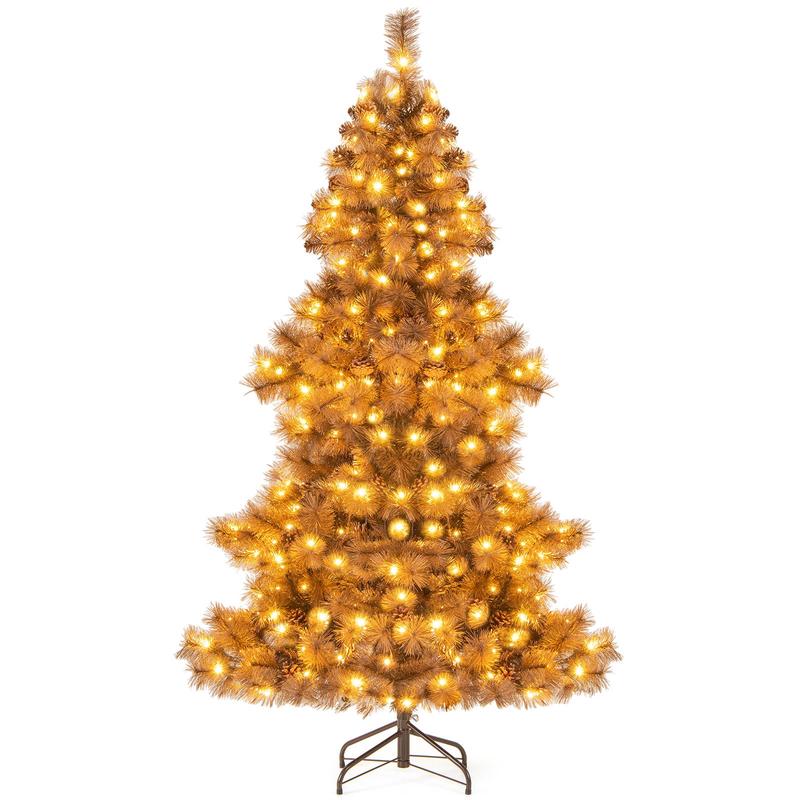 6 Feet Artificial Christmas Tree, 493 Branch Tips, Home Office Carnival - Options