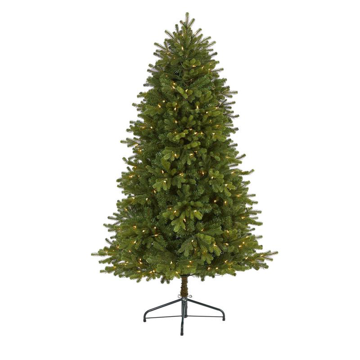 55 Washington Fir Artificial Christmas Tree with 300 Clear Lights and 672 Bendable Branches