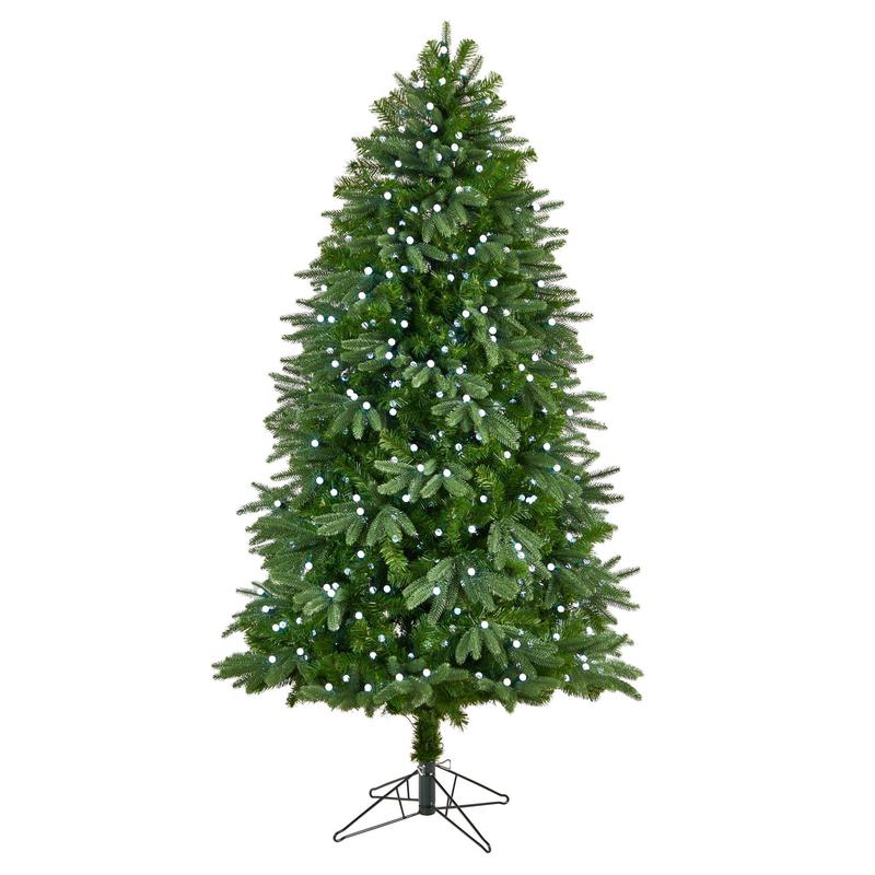 6.5 Fraser Fir Christmas Tree with 550 Gum Ball LED Lights with Instant Connect Technology and 965 Branches