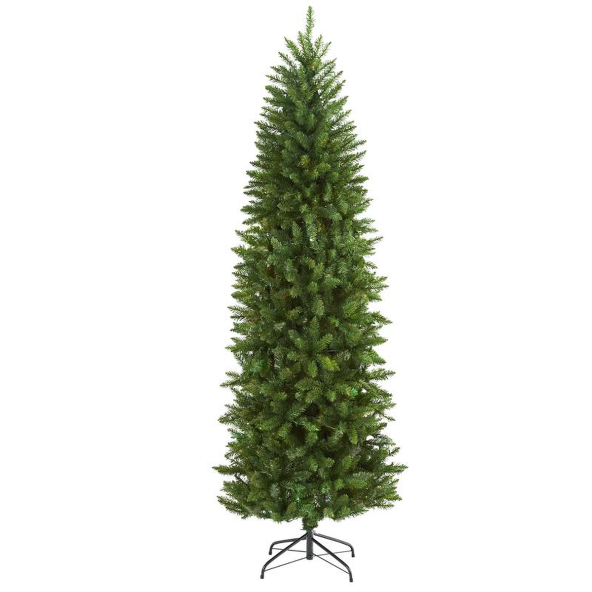 65 Slim Green Mountain Pine Artificial Christmas Tree with 851 Bendable Branches