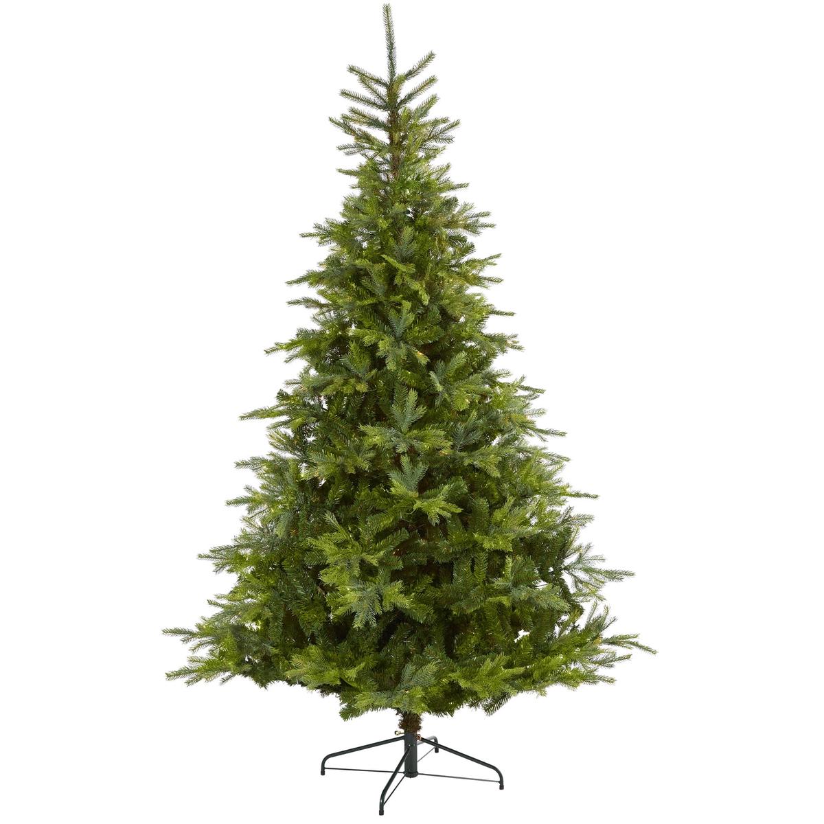 8 North Carolina Spruce Artificial Christmas Tree with 1303 Bendable Branches