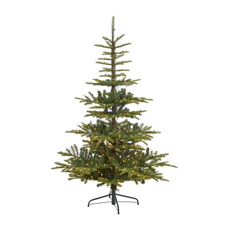 6 Layered Washington Spruce Artificial Christmas Tree with 350 Clear Lights and 705 Branches