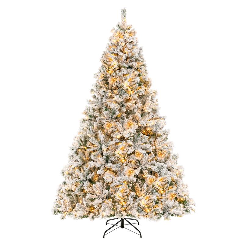 8 Ft Artificial Christmas Tree, 3-Minute Quick Shape, White