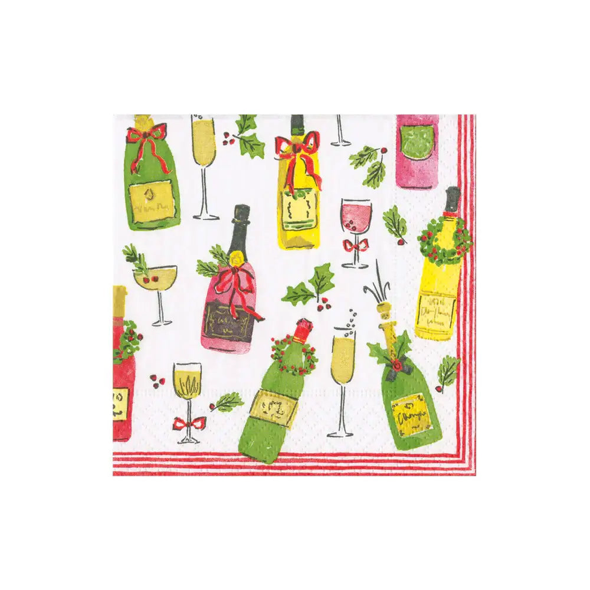 Caspari Cocktail Napkin - Tipsy & Toasty (20 Pack)