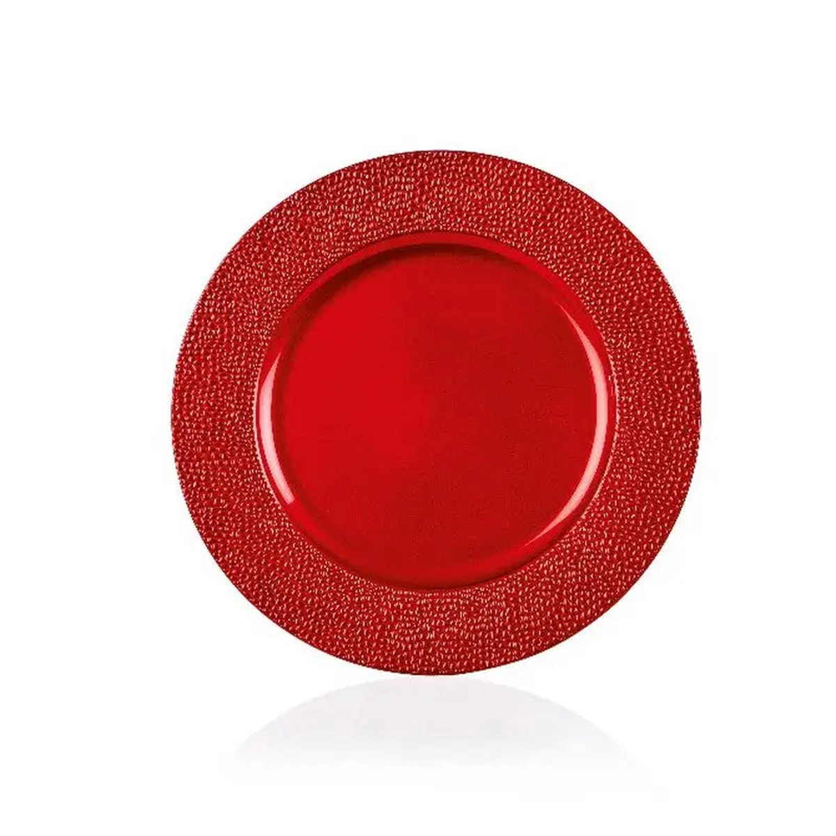 Premier Beaded Detailed Charger Plate 33cm - 3 Colours Available - Red