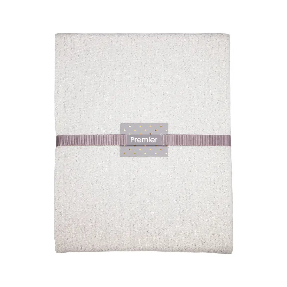 Silver Glittered Lurex Table Cloth 2x1.3m