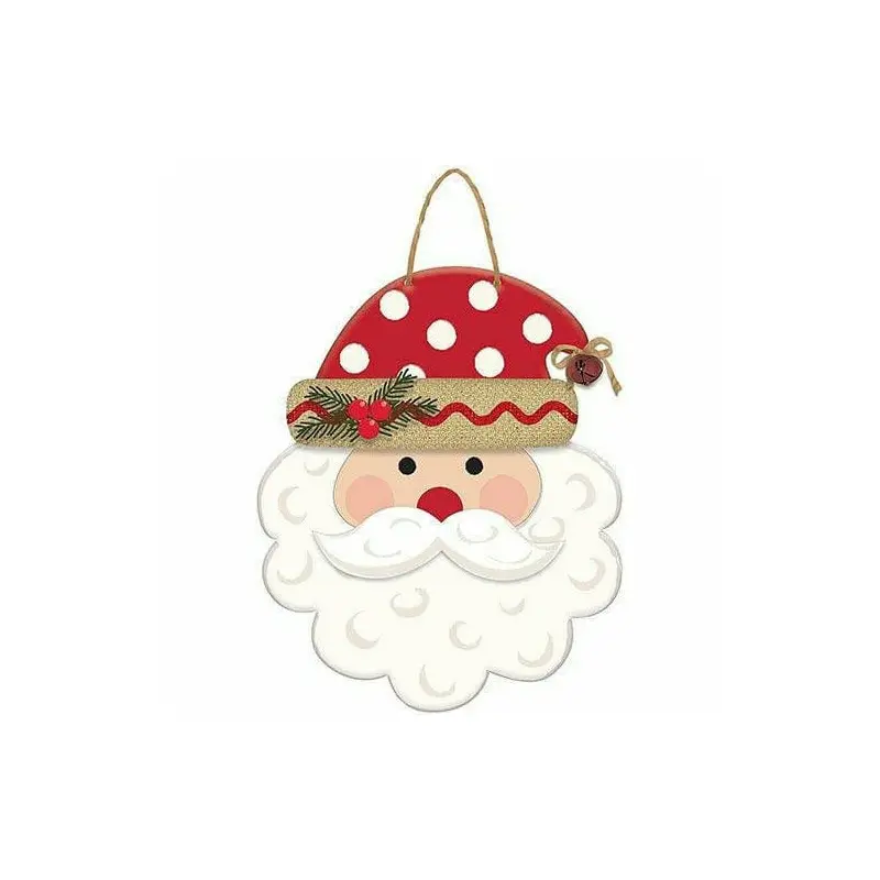 Polka Dot Santa Sign