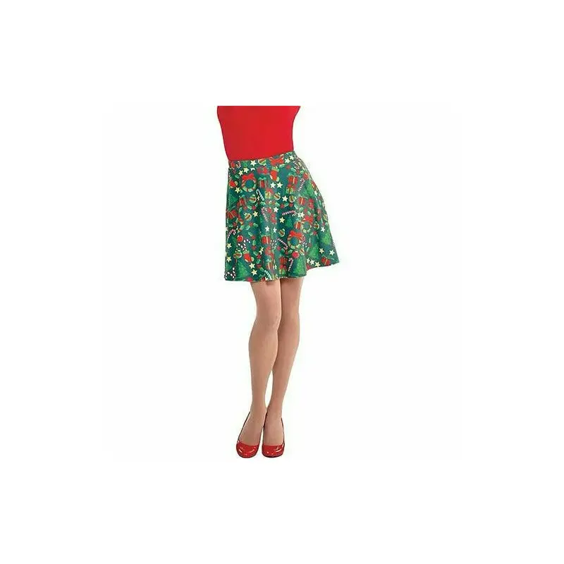 Adult Colorful Christmas Skirt