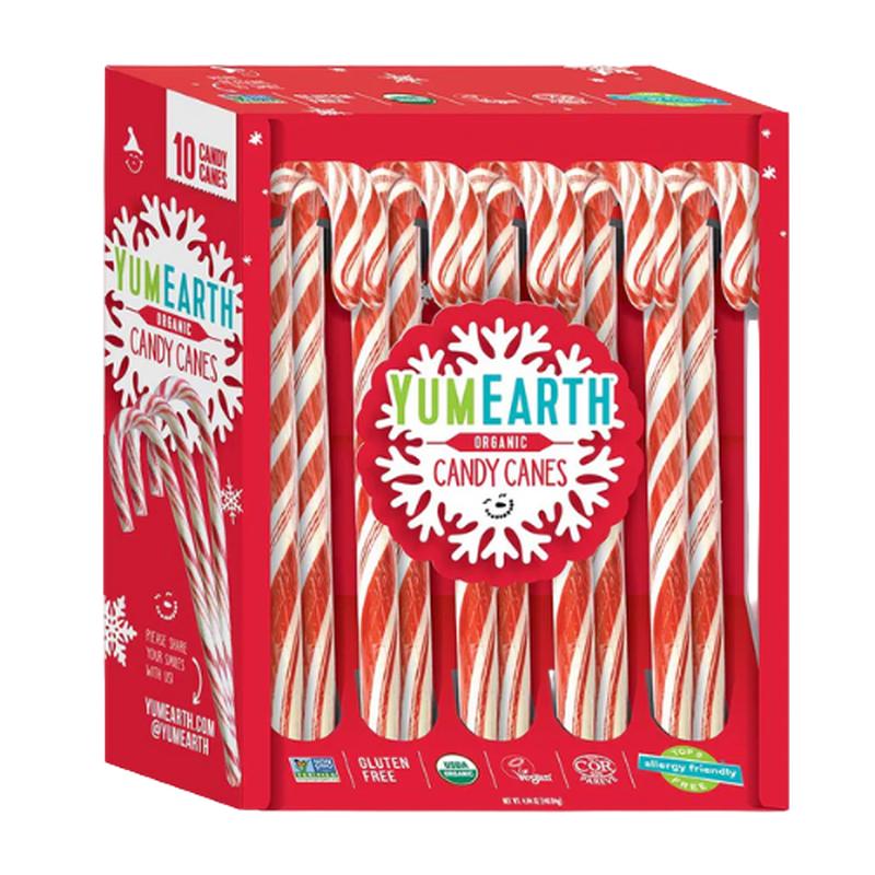 Yum Earth Organic Candy Canes 10 count 4.94 oz. Box
